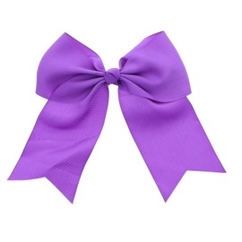 Jumbo Bow Clip with Tails for Women and Girls -Purple