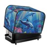 HSYOYO Underwater Dolphin Toaster Cover 2 Slice Wide Slot Bread