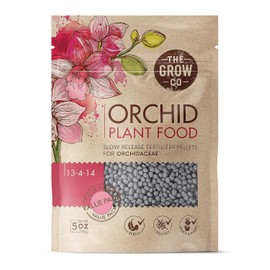 Orchid Plant Food (5 oz, 50+ Applications) - Bloom Booster Fertilizer Pellets for Orchids in Pots - Slow Release Nutrients for Healthy Flower & Reblooms