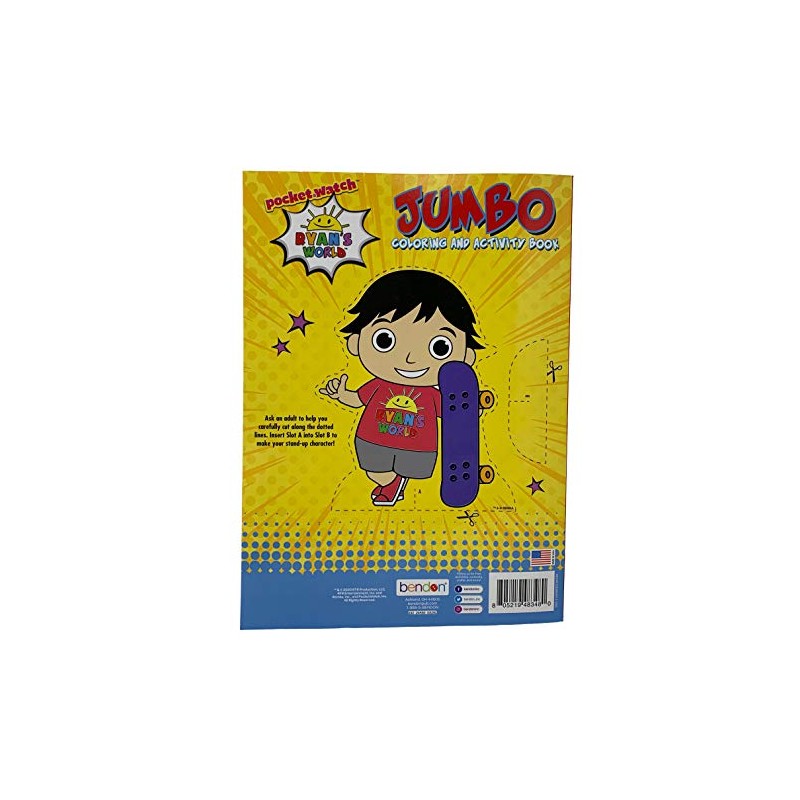 Ryan's World 80pg Coloring Book -Assorted Style- 1 pc