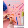 12 Sizes Crochet Hooks Set,55Pcs Ergonomic Crochet Hooks Kit for