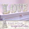 Darice Silver Metal Marquee Letter 9.875"-I