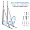 YUMORE Shelf Bracket 20", Max Load: 550lb, Heavy Duty Stainless