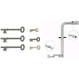 Bary Drop Key FIRE Brigade Lift Access ATTACHEMENT FIRE Mans FB Key Set of 6
