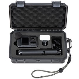 STARDRONE Carrying Case for GoPro Hero 13 - Portable Storage Organiser for GoPro Hero 13/12/11/10/9/8 Action Cameras and Accessories - Waterproof, Shockproof Protective Case in Black (Small)