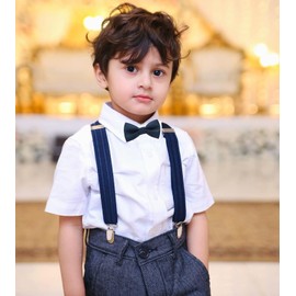 MOTYAWN Kids Bow Ties-Toddlers Adjustable Bowties Classic Pre-Tied Bowtie Baby Cute Bow tie Boys Solid Tuxedo Bowties