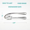 HiramWare Garlic Press, Premium Rust Proof Kitchen Garlic Mincer Crusher