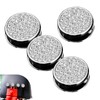 DACIRTY 4 PCS Bling Car Mini Hooks, Rhinestone Encrusted Round