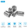 PATIKIL 316 Stainless Steel Thread Adapters Sleeve Reducing Nut, 8