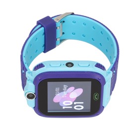 LJCM Touch Screen Phone Watch, 1.44inch Call Firewall 2G Kids Smartwatch HD Camera LBS Positioning SOS Alert Call Voice Waterproof for Boys Girls for School (Blue)