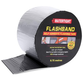 Flashing Roll Tape Asphalt Membrane, 6 inches X 32 Feet 60Mil Thick Waterproof Asphalt Patch Seal Tape Roll, Self-Adhesive Roof Sealant, Asphalt Repair for Door Roof Window Gutter Outdoor （1 Roll)