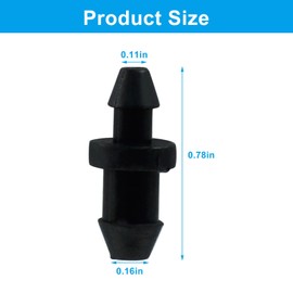 LifCratms 60 Pieces Drip Irrigation Fittings, Drip Irrigation Goof Plugs 1/4 Inch, Barbed Connectors End Cap for Home Garden Lawn Pipe Supplies or Sprinkler Systems