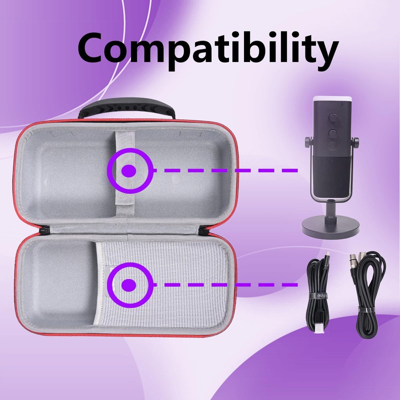 RLSOCO Case for Fifine XLR/USB Streaming Mic-AM8 & for RØDE