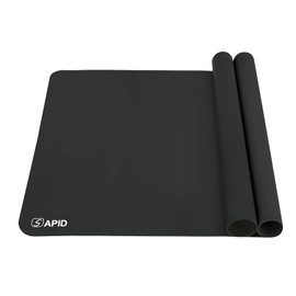 Sapid 2Pcs Thick Silicone Mat for Crafts, Nonstick Silicon Sheet for Epoxy Resin, Jewelry Mold Casting, Art Painting Mats, Food Grade Pastry Mat, Heat- Resistance Placemats (20"×27.9", Black)