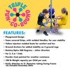 Triple Fun-Go-Round, 2" Diameter Metal Tubing Swing Set Accessory Attachment.