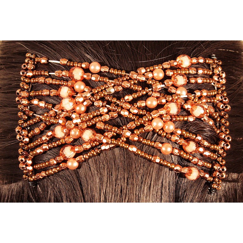 Mebella Women Magic Beads Hair Clips Stretchy EZ Double Comb