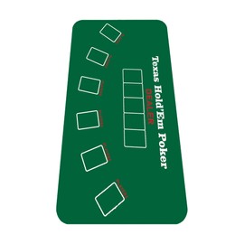 nuveti Poker Mat - 94 x47inch Non-Slip Poker Table Game Mat - Portable Rubber Waterproof Poker mat for Table 8-10 Player Card Game