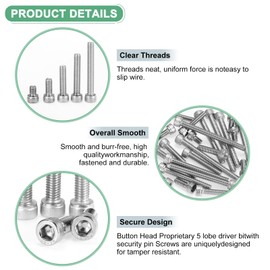 M METERXITY 10er-Pack Sechskantschrauben M6x22mm 1mm Steigung Zylinderkopf-Schrauben 304 Edelstahl Sechskantschrauben für Rasentrimmer Kettensäge/Lichtleiste Teil [Silber]
