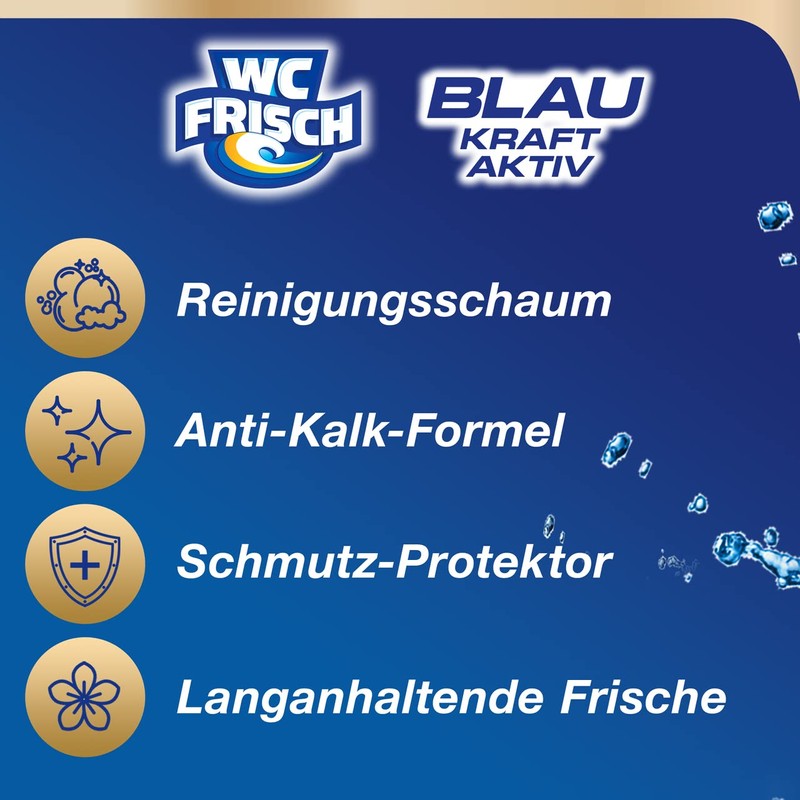 WC 'Fresh Active Blue Chlorine Pack, (Pack of 5 x
