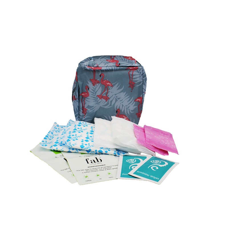 FIRST PERIOD KIT READY-2-GO, Menstruation Starter Kit for Teens/Girls, filled