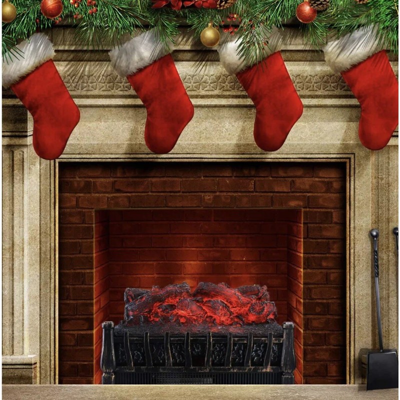 Unbranded 1500W 120V Electric Fireplace Log Insert Heater With Remote