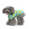 Pet Rain Jacket Duckling Pattern Waterproof Reflective Adjustable 4 Legs