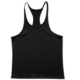 YAKER Gym Tank Top Men Singlet Bodybuilding Stringers Sleeveless Clothes Gym Fitness Vest Muscle Shirt Black