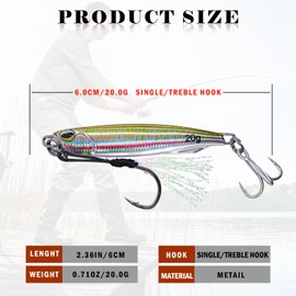 TABKSOLA Angelköder, Metallköder Set, Blinker Angel köder raubfisch,Glänzende Raubfischköder, Strapazierfähige und Hochwertig Verarbeitete Süß- und Salzwasserangelköder.