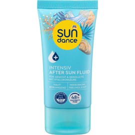SUNDANCE 2er-Set After Sun: FLUID INTENSIV für Gesicht Dekolleté mit Hyaluronsäure (50 ml) + Aftersun LOTION INTENSIV Feuchtigkeitspflege mit Mandelöl, Panthenol, Allantoin, Vitamin E (200 ml), 250 ml