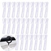 UtySty 40 Pack Curtain Hooks Drapes Hanger Adjustable Shorten Hanging