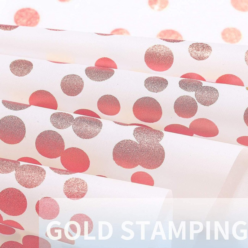 4 Pack Plastic Tablecloth Disposable Rose Gold Tablecloth for Rectangle