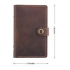 Leather Writing Journal Notebook Refillable, A6 Personal Size Traveler's Notebook