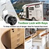 Hecfu 2 Pcs Toolbox Locks with Keys, 5/8" Tubular Cam