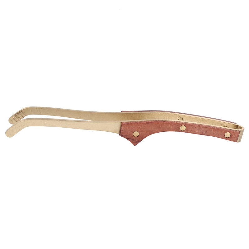 Antihot Wood Copper Tea Clip NonSlip Tea Set Tweezers Tea