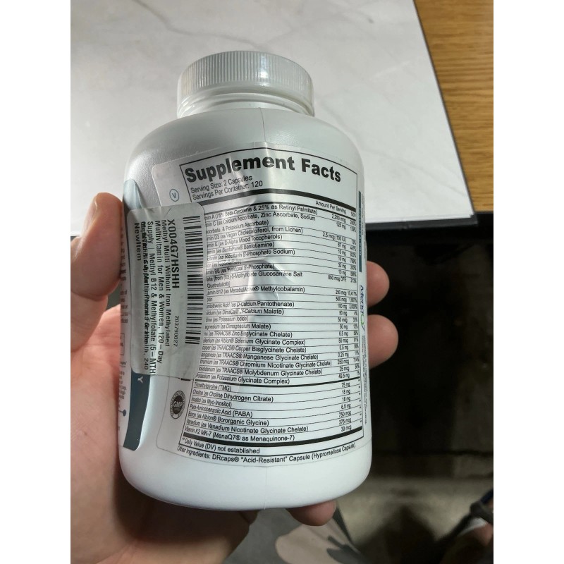 Pure Therapro Rx Methyl Multi Without Iron Methylated Multivitamin Capsules