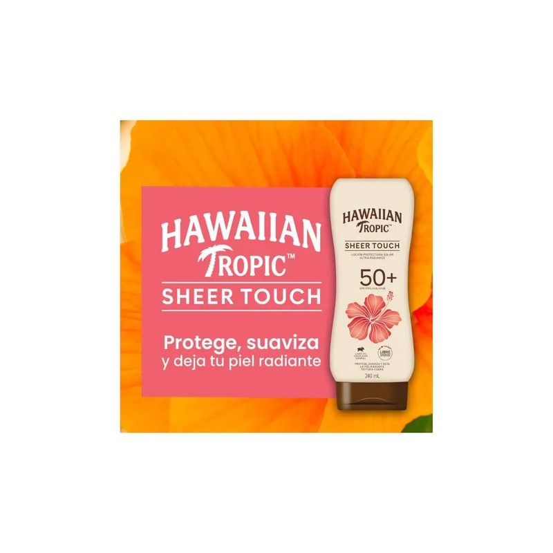 Loción Solar Hawaiian Tropic Sheer Touch SPF 50+ 240ml –
