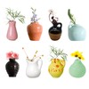 Pack of 8 Mini Ceramic Vase Magnets Fridge Cute Mini