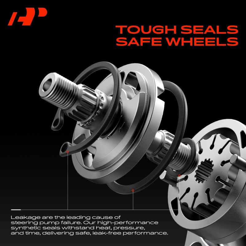 A-Premium Power Steering Pump, with Pulley, Compatible with Jeep Wrangler