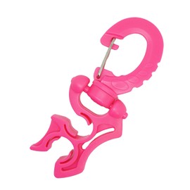 Scuba Choice Diving Double Hose Holder with Clip, Pink
