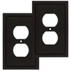 Modern Edge Decorative Wall Plate Switch Plate Outlet Cover, Durable