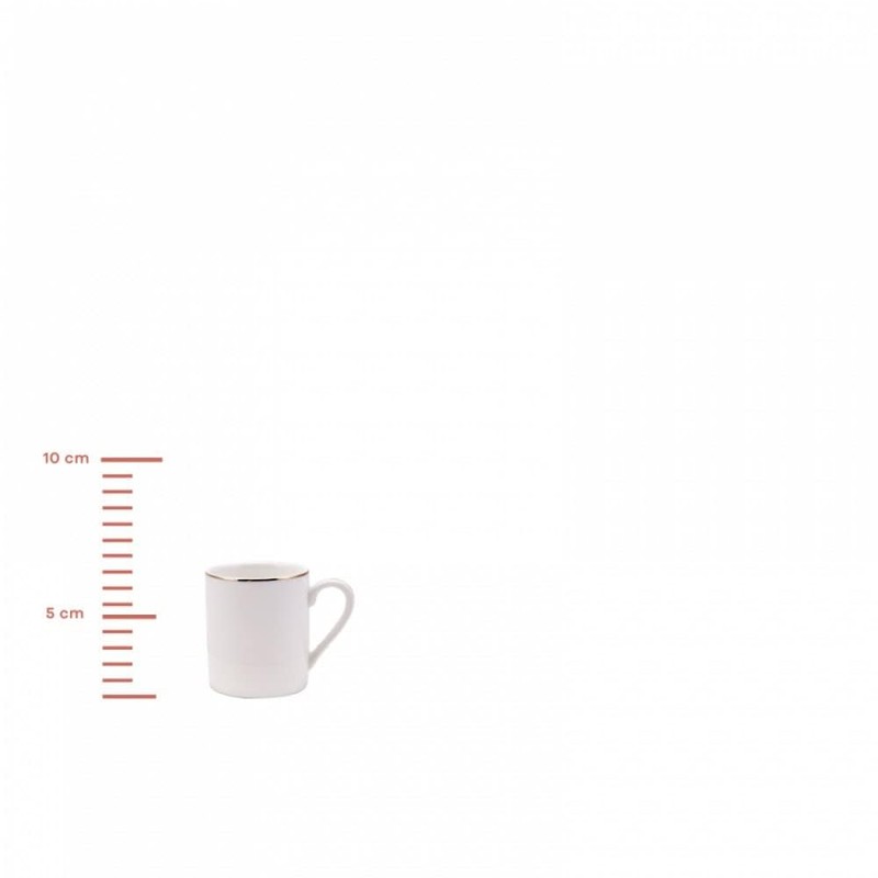 KARACA Elda Turkish Coffee Cup Set of 6 - (12
