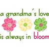 CafePress Grandma's Love Rectangle Car Bumper Magnet