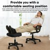 Ergonomic Adjustable Under Desk Footrest,Ottoman with Wheels