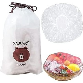 Fresh Keeping Bags, Plastic Sealing Bags Food Cover, Universal Kitchen Wrap Seal Fresh Keeping Caps Fresh Keeping Bags Covers,Plastic Stretchable Food Covers for Leftover And Meal Prep (100PCS)