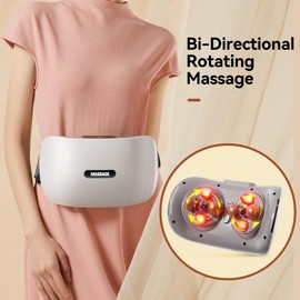 SORELAX Electric Double Disc Abdominal Cellulite Massager with Heat for Flatulence and Period Cramps, Belly and Stomach Massager for Digestion and Constipation