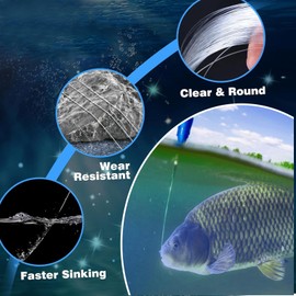 Fishing Line, 0.14mm / 100m Monofilament Fishing Line, Nylon Transparent Fishing Line