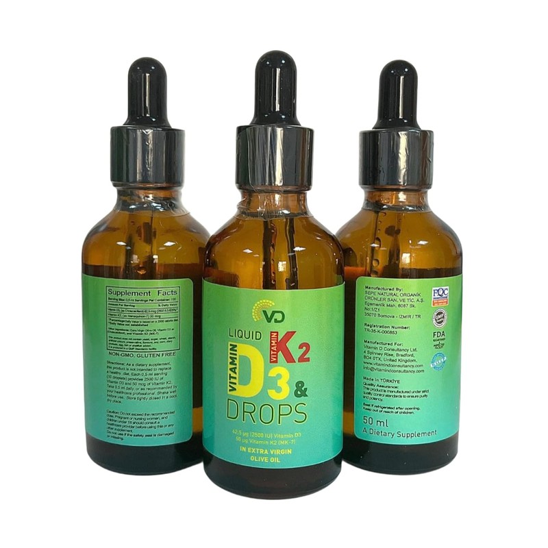 Vitamin D3 2500 IU & Vitamin K2 MK-7 50 UG