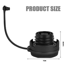 Bamyli Replacement Fuel Cap for VW Golf MK4 MK5 MK6, Fuel Cap/Gas Fuel Cap Fit For A4 A6 A8 Jetta Passat 1J0201550A