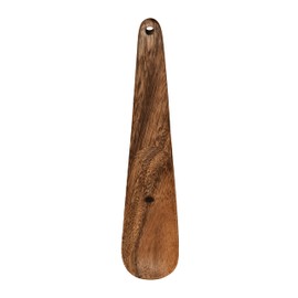 Bloomingville Hand Carved Acacia Wood Scoop, Natural Kitchen Utility, 9" L x 2" W x 0" H