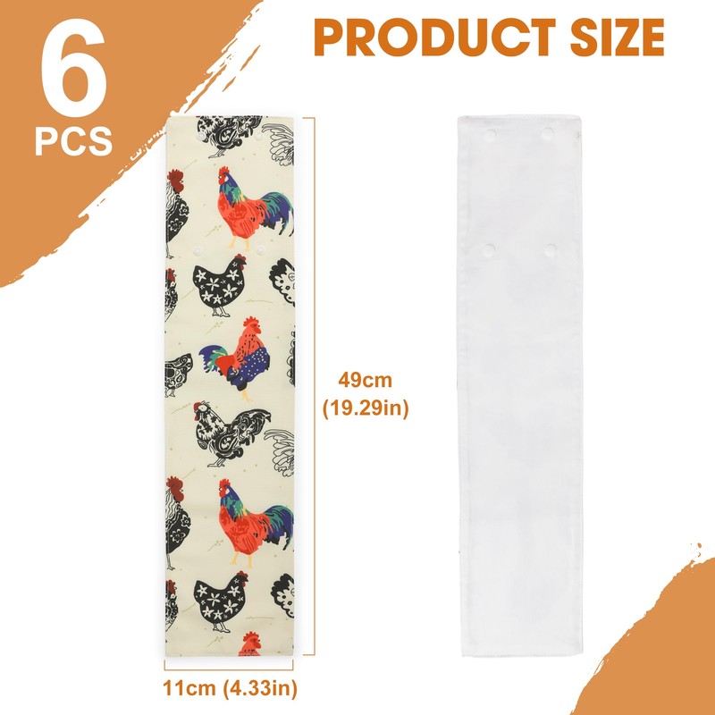 Funria 6 Pack Chicken Nest Box Curtains for Chicken Breeders